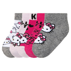 Dievčenské nízke ponožky, 5 párov (23/26, Hello Kitty)