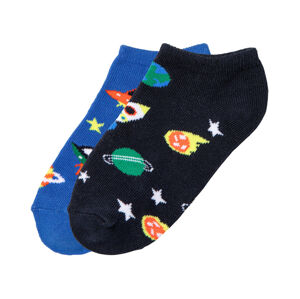 Detské členkové ponožky, 2 páry (35/38, vesmír)