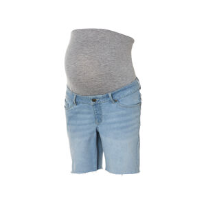 esmara® Dámske tehotenské rifľové šortky (46, bledomodrá)