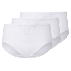 esmara® Dámske nohavičky s vysokým pásom, 3 kusy (M (40/42), biela)