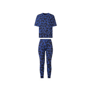 esmara® Dámske pyžamo (XS (32/34), leopardí vzor/modrá)