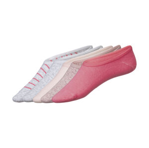 esmara® Dámske nízke ponožky, 5 párov (35/38, sivá/bledoružová/ružová)