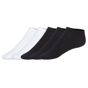 esmara® Dámske ponožky, 5 párov (39/42, biela/čierna)