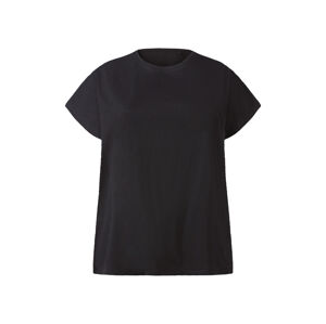 esmara® Dámske bavlnené tričko XXL (XL (48/50), čierna)