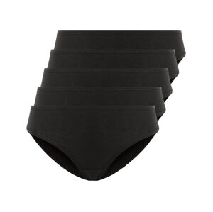 esmara® Dámske nohavičky, 5 kusov (S (36/38), čierna)